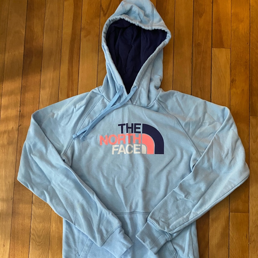 The north face blue hoodie